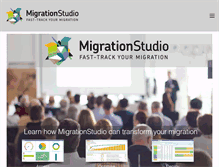 Tablet Screenshot of migrationstudio.com